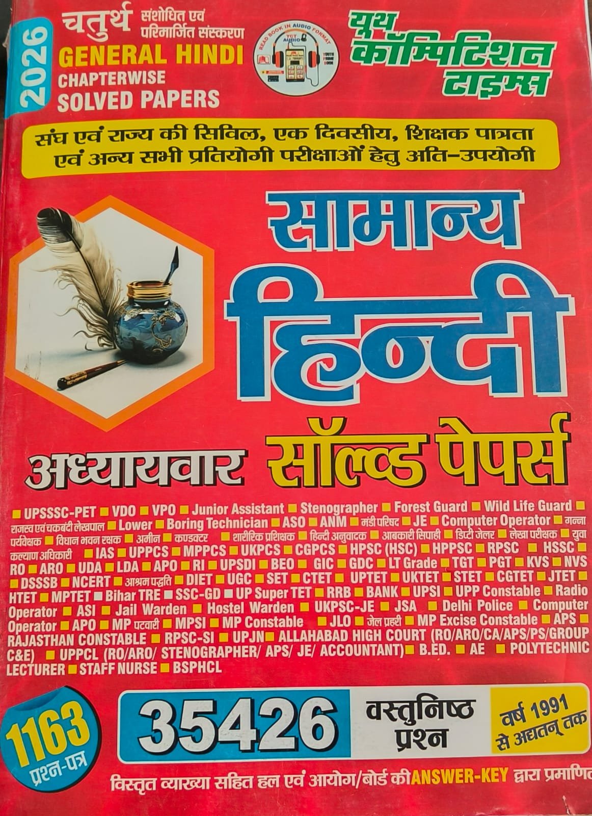 Youth Hindi Vyakaran Solved Papers 1163 with Solutions.