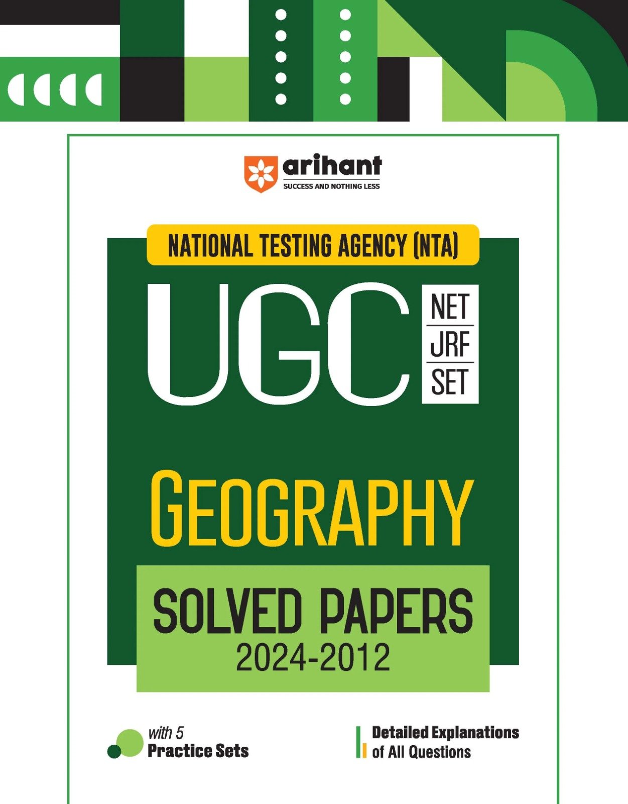 NTA UGC NET/JRF/SET GEOGRAPHY SOLVED PAPERS 2024-2012