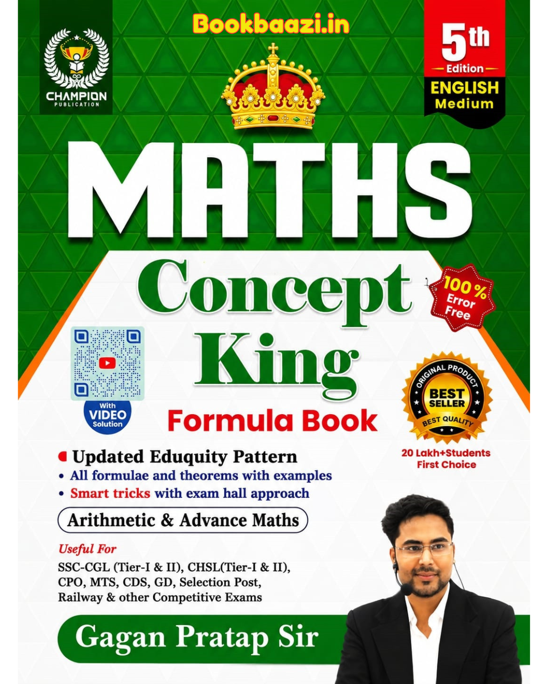 Champion Maths Concept King Formula Book 5th Edition English Medium by Gagan Pratap