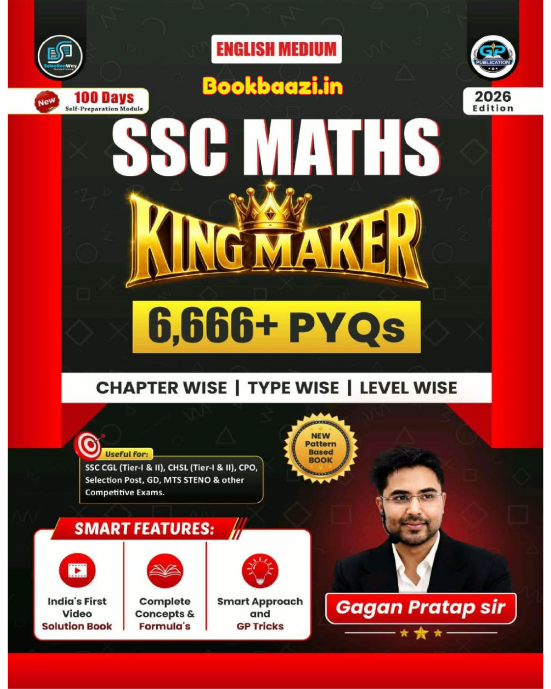 SSC Maths Kingmaker 6666+PYQ by Gagan Pratap English Medium 2026